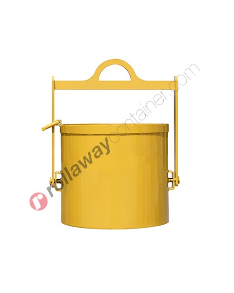 Benna basculante cilindrica per detriti portata fino a 160 kg