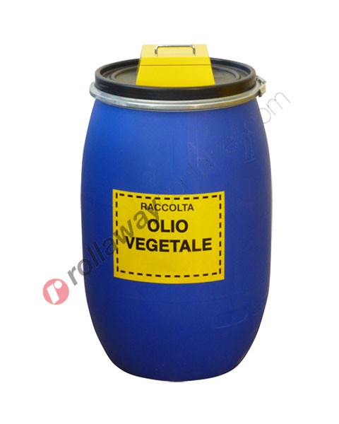 Contenitore olio esausto vegetale in fusto da 120 litri RistOil