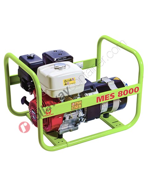 Generatore di corrente Pramac con AVR 7200 VA monofase a benzina MES8000