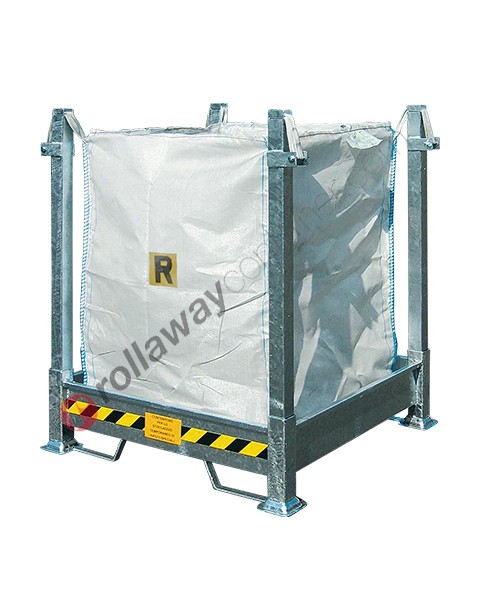 Porta big bag in acciaio zincato smontabile 1070 x 1070 x 1350 mm
