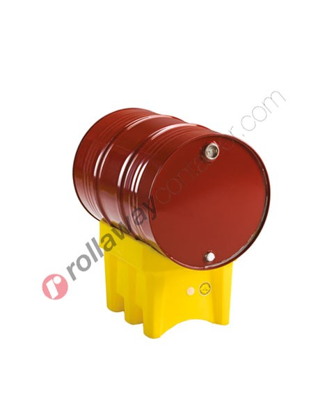 Porta fusti in polietilene HDPE mm 610 x 465 H 410 per fusti da 60 a 220 litri