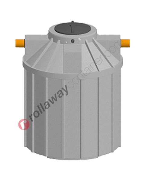 Serbatoio acqua da interro cilindrico verticale da 1200 a 2200 litri con filtro e pompa
