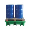Vasca di contenimento liquidi da 210 litri in polietilene a carico diretto 1300 x 900 x 330 mm per 2 fusti
