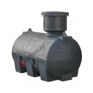 Cisterna acqua piovana da interro cilindrico orizzontale da 1000 a 2000 litri con filtro e pompa