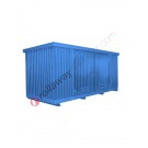 Modul container in acciaio 5150 x 2350 x 2365 mm con vasca di raccolta e porte sul lato lungo