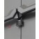 Armadio in plastica cm 68 x 39 x 166 grigio e nero dettaglio maniglie soft-touch lucchettabili