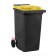Bidoni raccolta differenziata spazzatura e immondizia da 240 litri con 2 ruote colore giallo