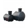 Cisterna acqua piovana da interro cilindrico orizzontale da 1000 a 2000 litri con filtro e pompa