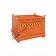 Contenitore a fondo apribile con fondello unico portata 1300-1400 kg colore arancio