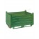 Contenitore in lamiera pesante con slitte in piatto sui 4 lati gran volume colore verde