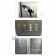 Armadio di stoccaggio in acciaio zincato verniciato 1410 x 950 x 1680 mm con vasca di raccolta e ripiani 