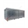 Modul container open space in acciaio con vasca di raccolta e porte scorrevoli gruppo misure 1