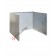 Vasca di raccolta liquidi in acciaio verniciata con griglia e pareti laterali asportabili 1340 x 1250 x 300 mm per 4 fusti