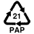 Simboli raccolta differenziata carta PAP21
