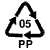 Simboli raccolta differenziata polipropilene PP05