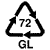 Simboli raccolta differenziata vetro marrone GL72