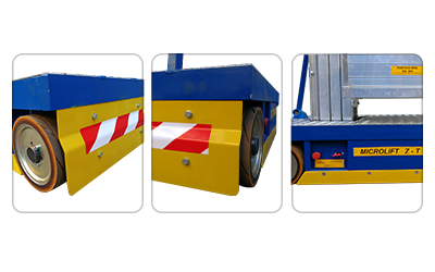 Dettagli piattaforma di sollevamento di sollevamento compatta portata 200 kg Microlift Z - T con protezioni laterali